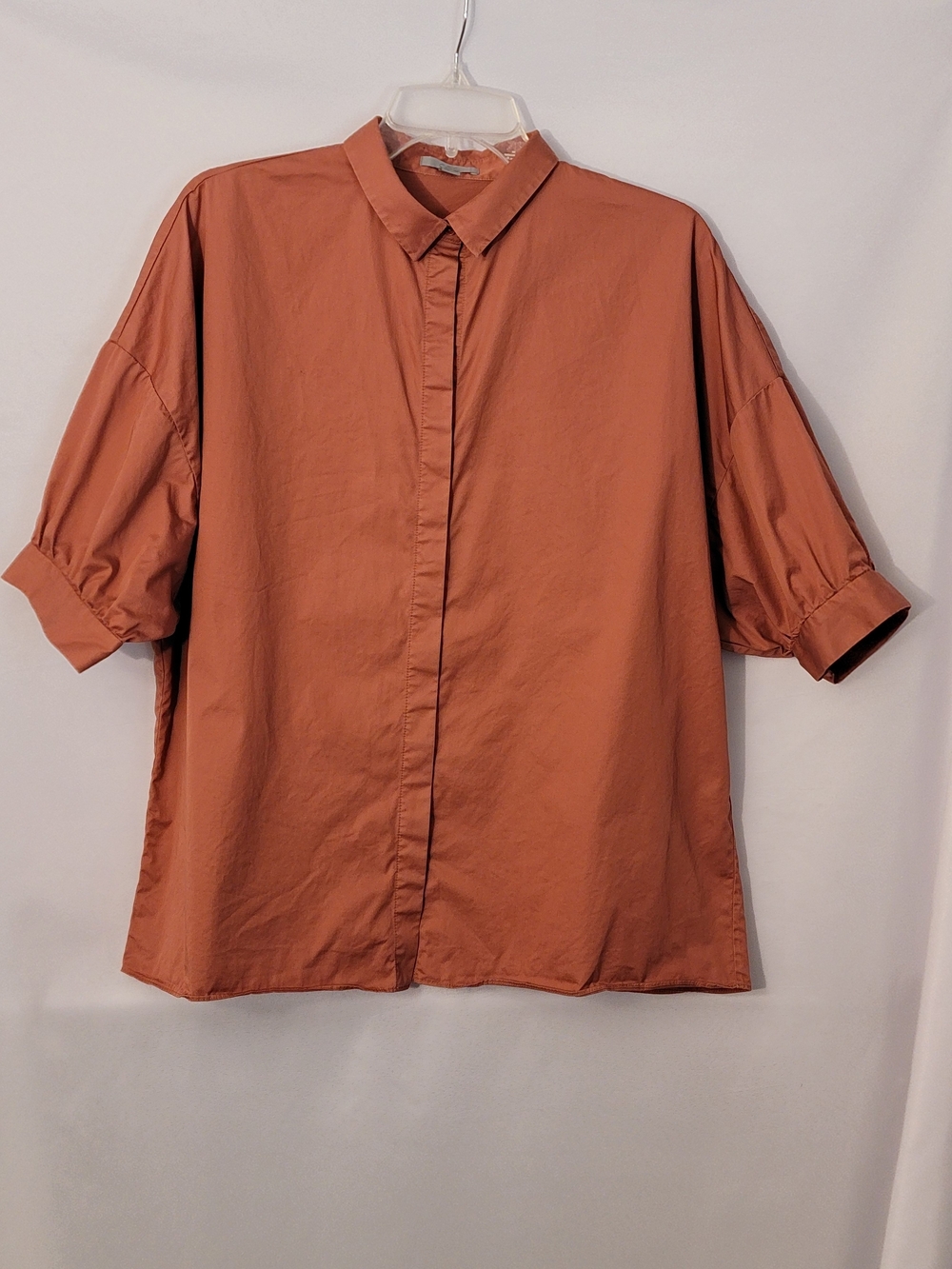 COS Short-Sleeve Button-Down Shirt Size 4